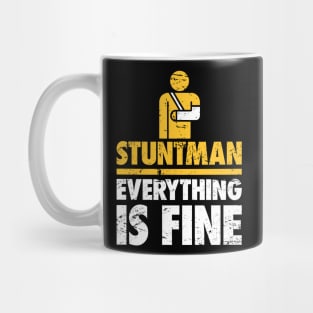 Stuntman Fractured Broken Arm Get Well Gift Mug